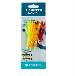 Kinetic Sabiki Octopus - yellow/orange